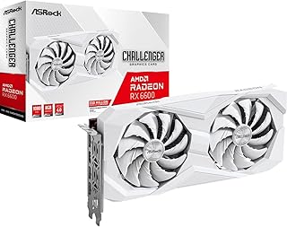 Placa gráfica AMD Radeon RX 6600 Challenger branca 8GB GDDR6